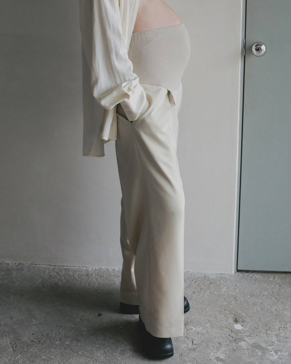 【Reha.】Tuck Wide Pants Tuck Wide Pants,タックワイドパンツ,パンツ,ボトム,リーハ,Reha,anuke,マタニティ,妊婦